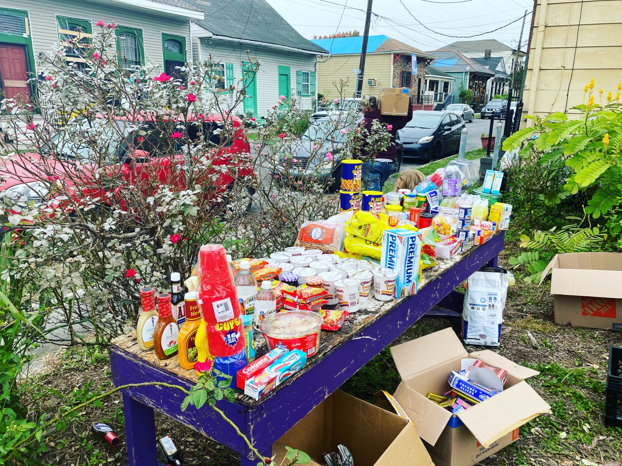 7th Ward Triangle outdoor distribution setup